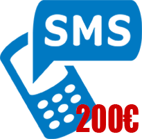 Servizio SMS - credito di 200€